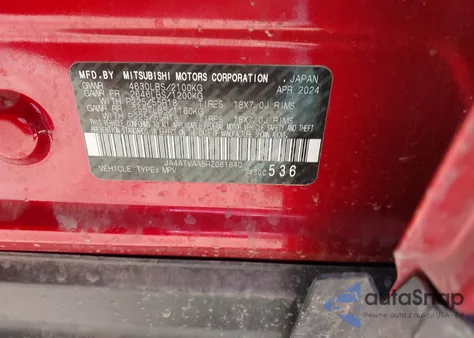 2024 Mitsubishi Eclipse Cross Le S-Awc z USA, uszkodzony, nr VIN JA4ATVAA5RZ061640